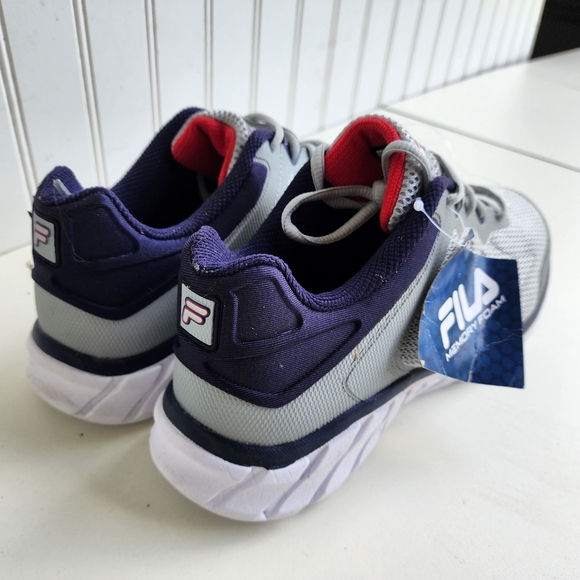 New FILA 1rm01403-077 Men's Memory Sportland Running Gray Purple Lace Sz 8.5 - Picture 3 of 10
